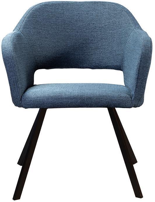 Кресло Oscar Arki Сканди Блю Арт синего цвета - лучшие Интерьерные кресла в INMYROOM