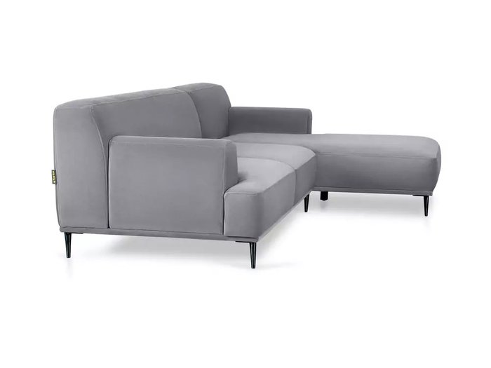 Угловой диван Portofino в обивке из велюра серого цвета - лучшие Угловые диваны в INMYROOM