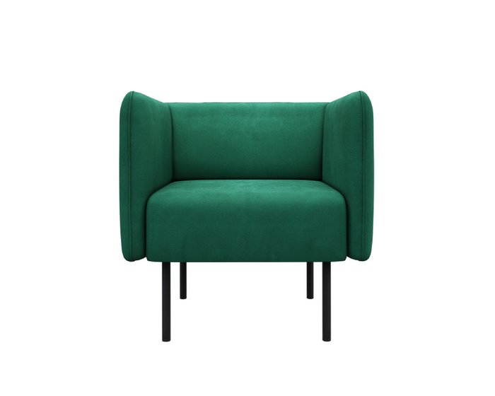 Кресло из велюра Рио темно-зеленого цвета - купить Интерьерные кресла по цене 14990.0