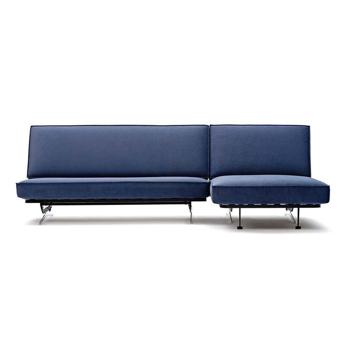 Угловой диван-кровать Арни Galaxy синего цвета