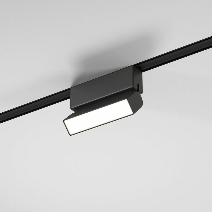 Трековый светильник Unity Flat Magnetic черного цвета - купить Трековые светильники по цене 3450.0