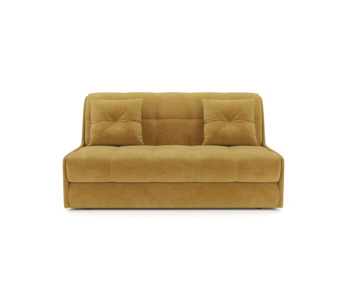 Диван-кровать Барон 2 желтого цвета - купить Прямые диваны по цене 32890.0