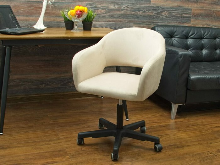 Кресло Бабби бежево-черного цвета - купить Офисные кресла по цене 9990.0