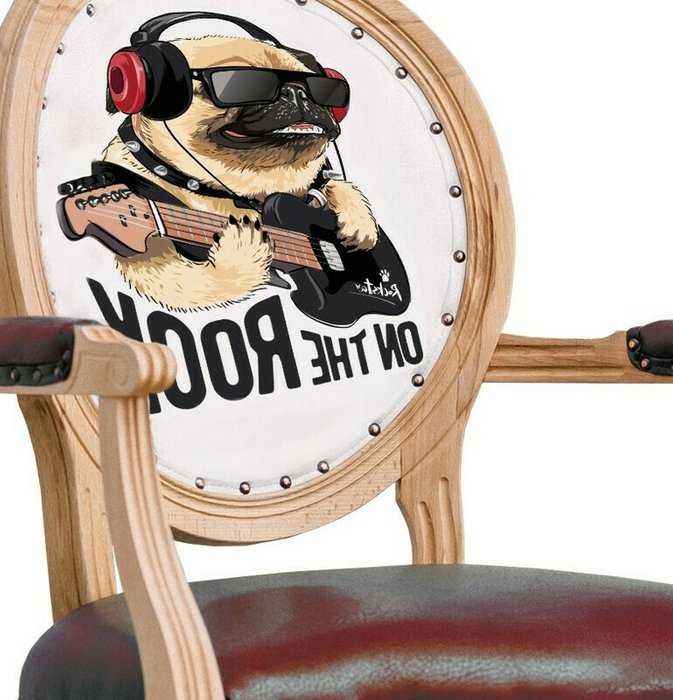 Стул Rock Dog с сидением бордового цвета - лучшие Обеденные стулья в INMYROOM