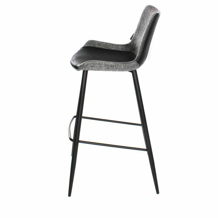 Полубарный стул Тревизо серо-черного цвета - лучшие Барные стулья в INMYROOM