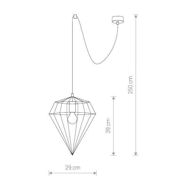Подвесной светильник Wood Diamond бежевого цвета - лучшие Подвесные светильники в INMYROOM