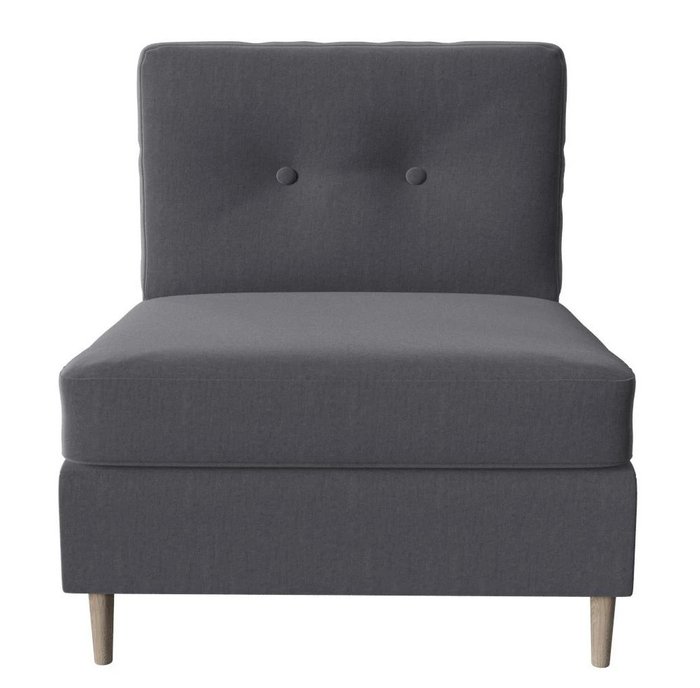 Модуль кресло Белфаст серого цвета - купить Интерьерные кресла по цене 13620.0