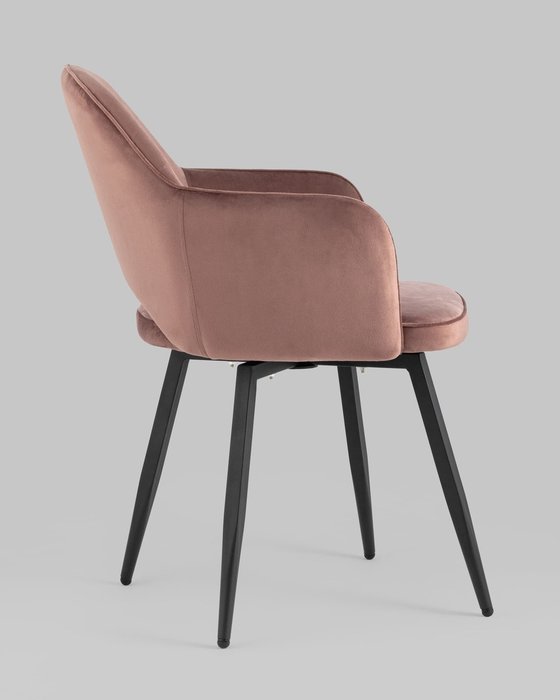 Стул Венера вращающийся пыльно-розового цвета - лучшие Обеденные стулья в INMYROOM