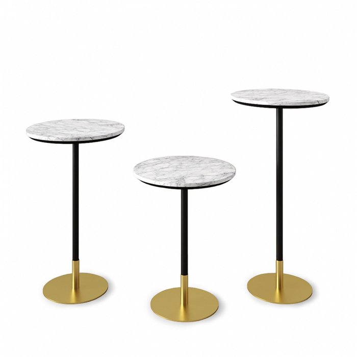 Консольный стол Rione черно-золотого цвета - лучшие Консоли в INMYROOM