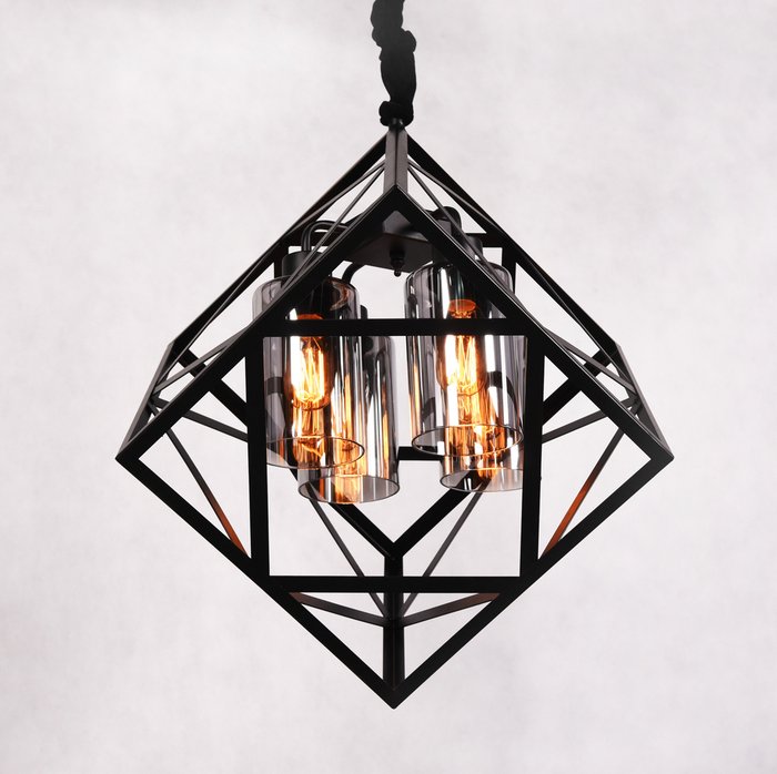 Подвесной светильник Lumina Deco Brutte LDP 11339-4 BK - лучшие Подвесные люстры в INMYROOM
