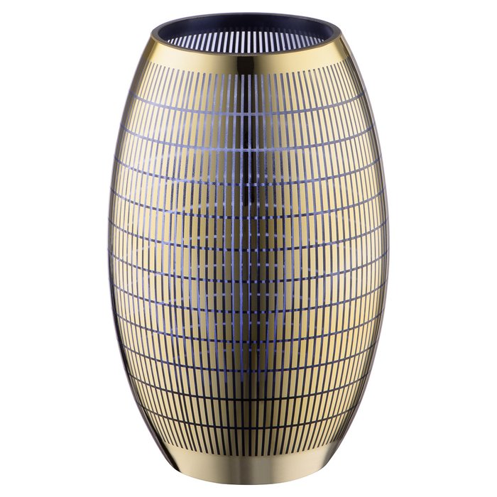 Декоративная ваза M из стекла с золотым напылением