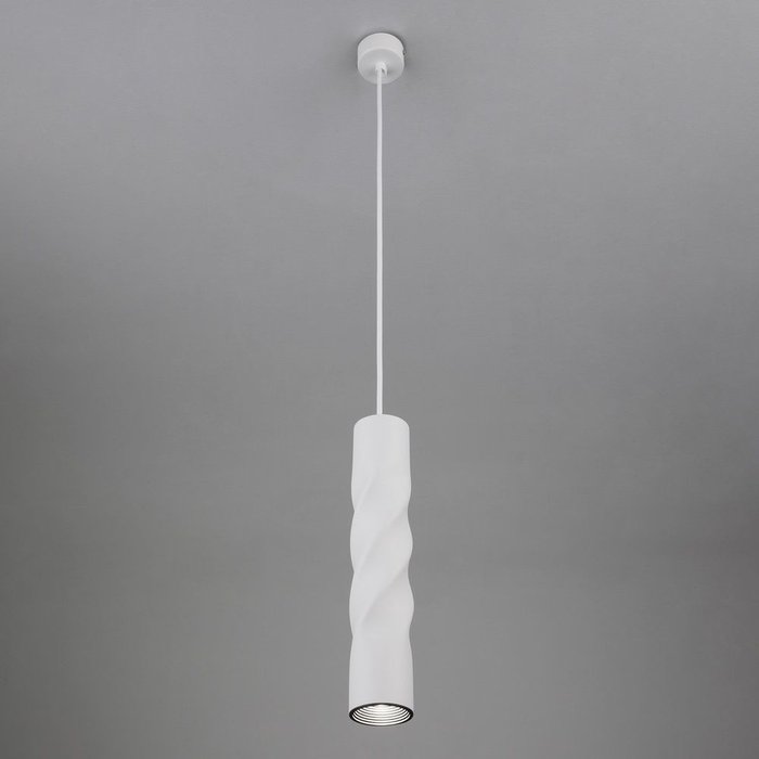 Светодиодный подвесной светильник 50136/1 LED белый Scroll - купить Подвесные светильники по цене 4140.0