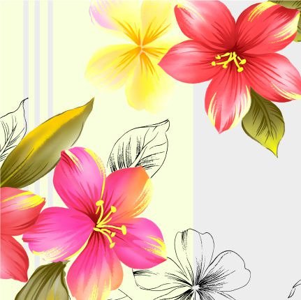 Декоративная картина "Садовые лилии" - лучшие Принты в INMYROOM