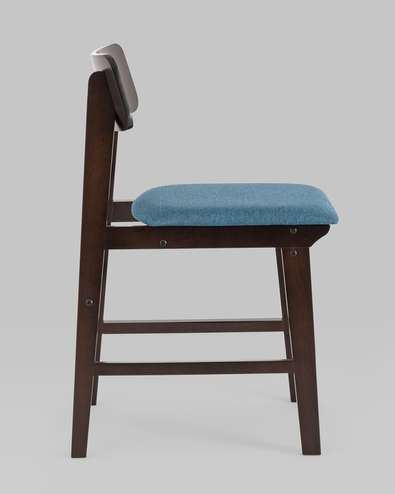 Набор из двух стульев Oden сине-коричневого цвета - лучшие Обеденные стулья в INMYROOM