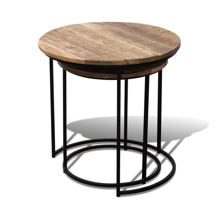 Набор из двух кофейных столиков с фактурной поверхностью - лучшие Кофейные столики в INMYROOM