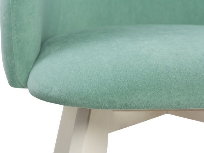 Стул с подлокотниками Милли светло-зеленого цвета - лучшие Обеденные стулья в INMYROOM