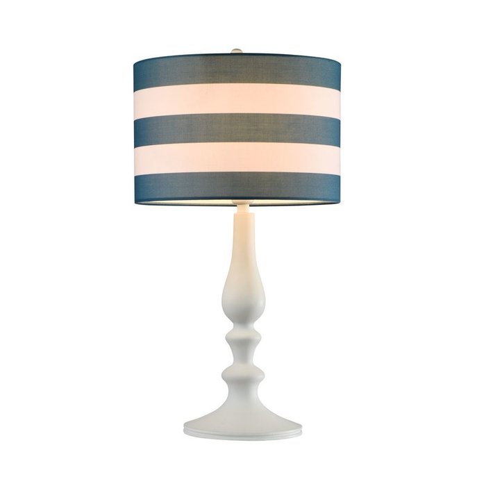 Настольная лампа Sailor с сине-белым абажуром  - купить Настольные лампы по цене 3400.0