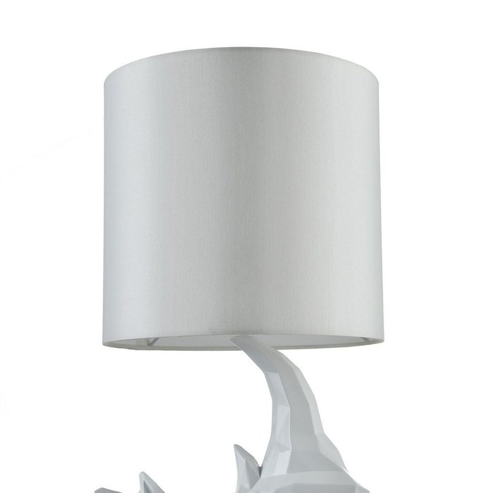 Настольная лампа Nashorn белого цвета - лучшие Настольные лампы в INMYROOM
