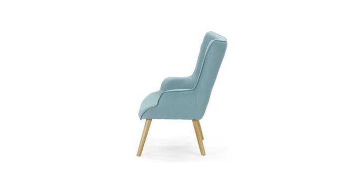 Кресло Лаунж серо-голубого цвета - лучшие Интерьерные кресла в INMYROOM