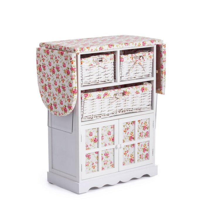 Гладильный комод с корзинами Campanard белого цвета - купить Комоды по цене 8510.0 Гладильный комод с корзинами Campanard белого цвета - купить Комоды по цене 8510.0
