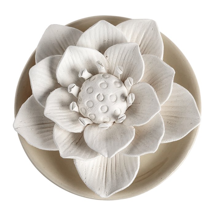 Цветок декоративный Закат из керамики 