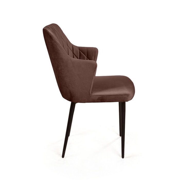 Стул с подлокотниками Hunt коричневого цвета - лучшие Обеденные стулья в INMYROOM