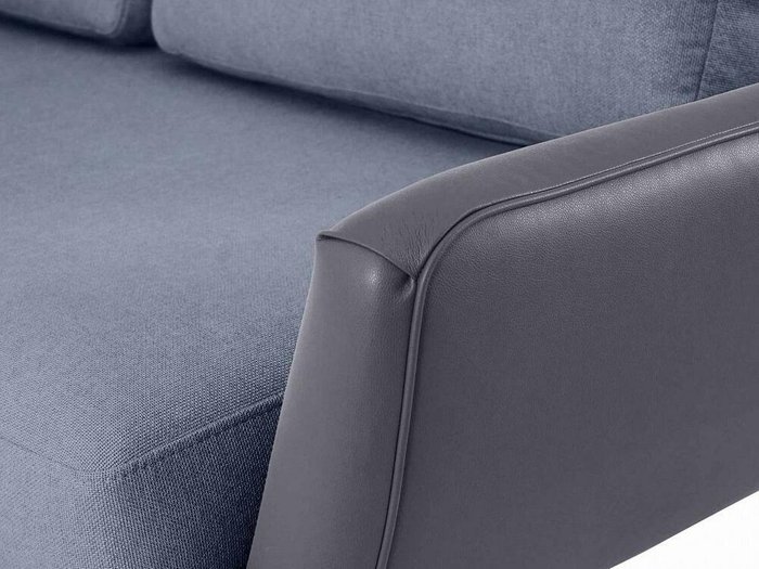 Угловой диван Ispani сине-серого цвета - лучшие Угловые диваны в INMYROOM