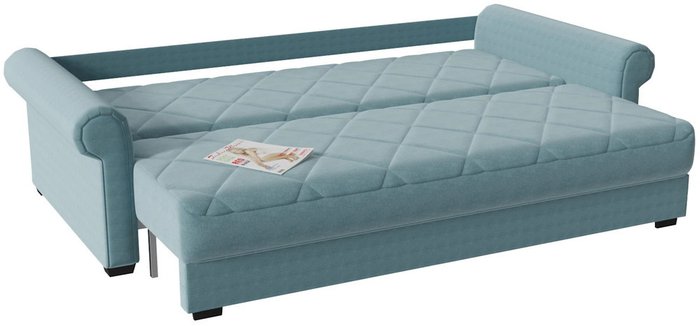 Диван-кровать прямой Гамбург Next голубого цвета - лучшие Прямые диваны в INMYROOM