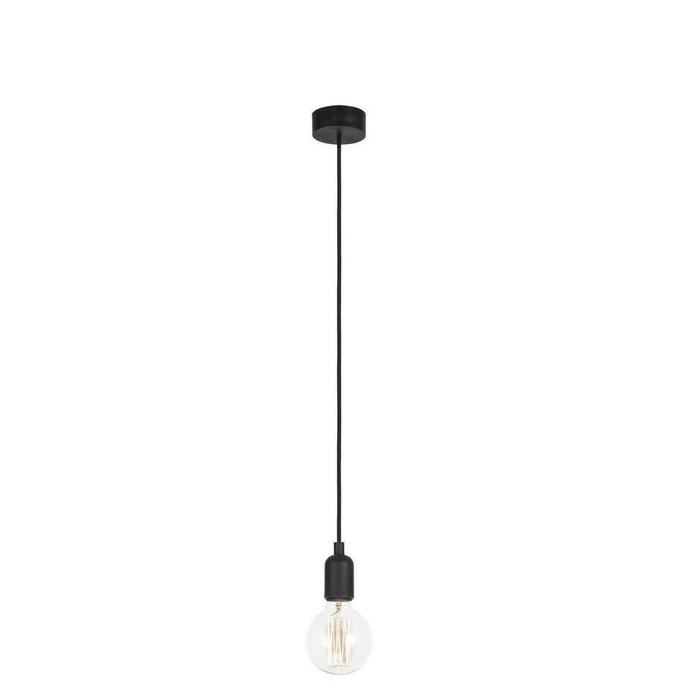 Подвесной светильник Silicone черного цвета
