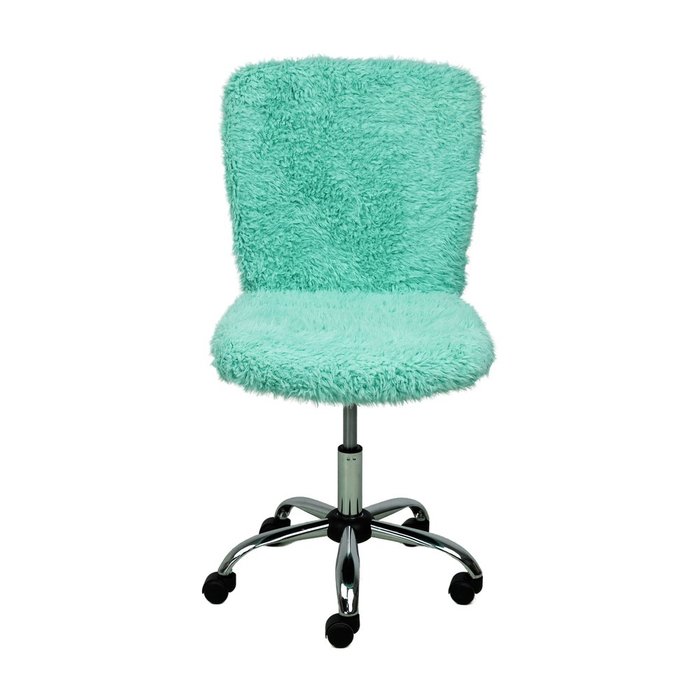 Кресло поворотное Fluffy мятного цвета - лучшие Офисные кресла в INMYROOM