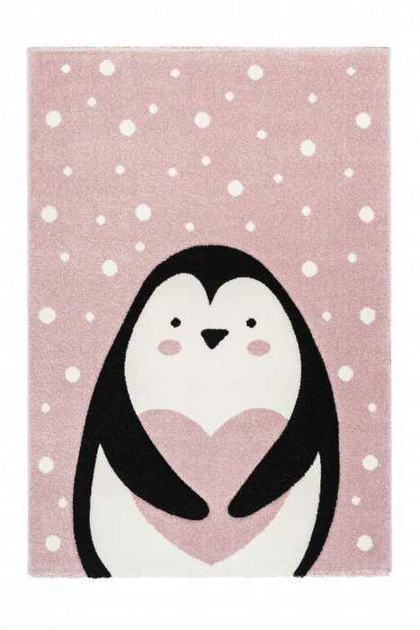 Детский ковер Amigo Pinguin 160x230 розового цвета