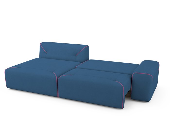 Угловой Диван-кровать Portu левый синего цвета - купить Угловые диваны по цене 77800.0