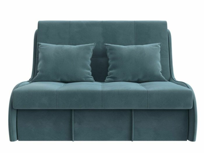 Прямой диван-кровать Риттэр бирюзового цвета - купить Прямые диваны по цене 36999.0