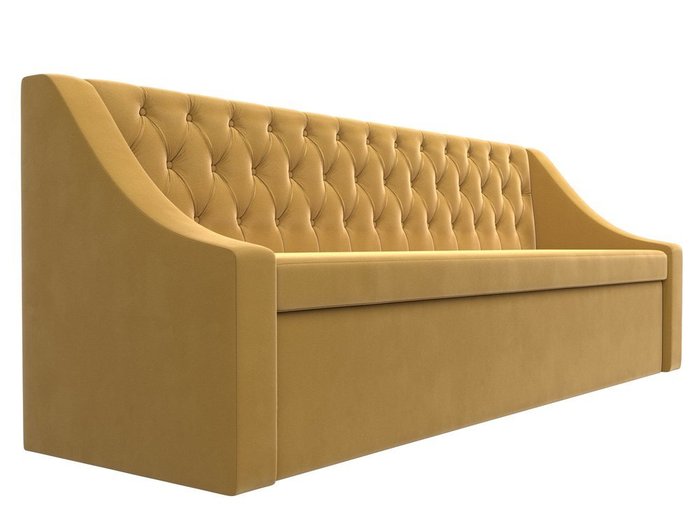 Кухонный прямой диван-кровать Мерлин желтого цвета - лучшие Прямые диваны в INMYROOM