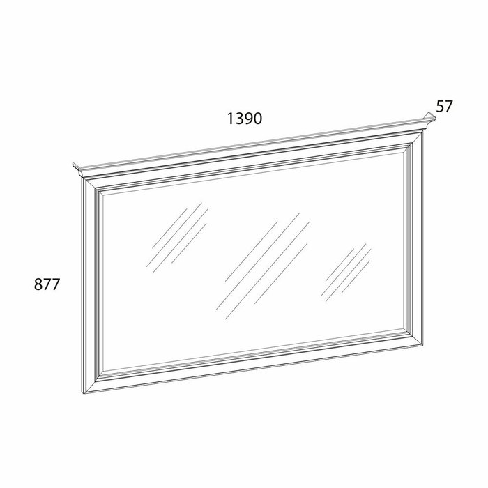 Настенное зеркало Monako 87х139 в бежевой раме - лучшие Настенные зеркала в INMYROOM Настенное зеркало Monako 87х139 в бежевой раме - лучшие Настенные зеркала в INMYROOM