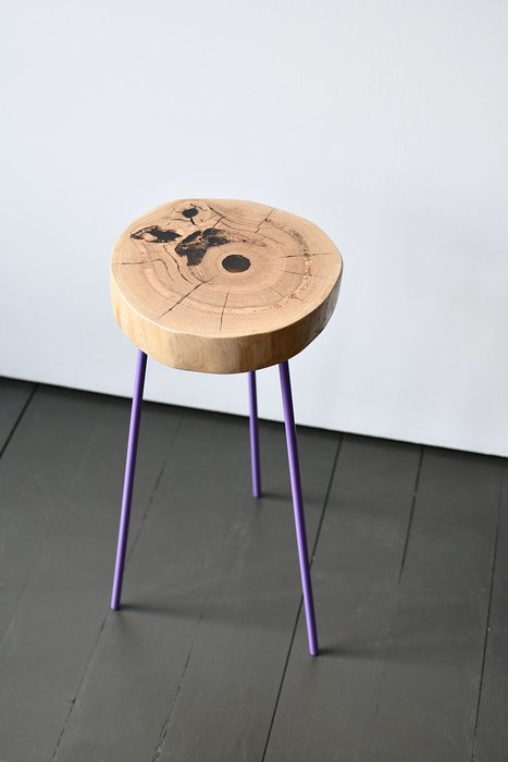 Кофейный стол Tree бежево-сиреневого цвета - купить Кофейные столики по цене 7900.0