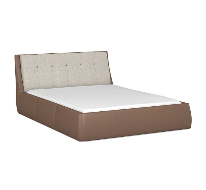 Кровать Гесиона 160х200 коричневого цвета с подъемным механизмом  - купить Кровати для спальни по цене 30873.0