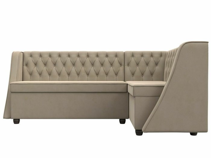 Кухонный угловой диван Лофт бежевого цвета правый угол - купить Угловые диваны по цене 50999.0
