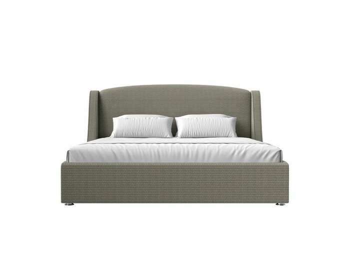 Кровать Лотос 180х200 бежево-серого цвета с подъемным механизмом - купить Кровати для спальни по цене 82999.0