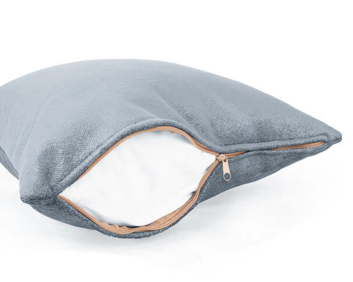 Декоративная подушка Oscar silver серебрянного цвета - купить Декоративные подушки по цене 1127.0