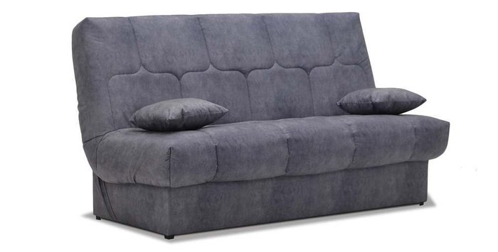 Прямой диван-кровать Вернисаж серого цвета