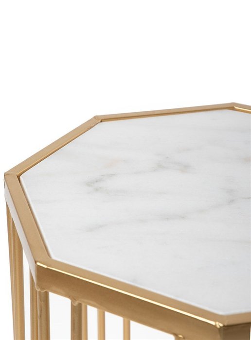 Столик интерьерный с белым мрамором - купить Кофейные столики по цене 12260.0