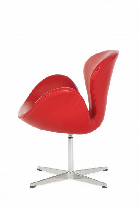 Кресло Swan красного цвета - лучшие Интерьерные кресла в INMYROOM