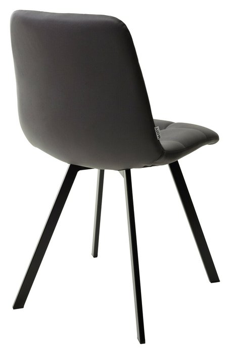 Стул Chilli Square темно-серого цвета (экокожа) - лучшие Обеденные стулья в INMYROOM