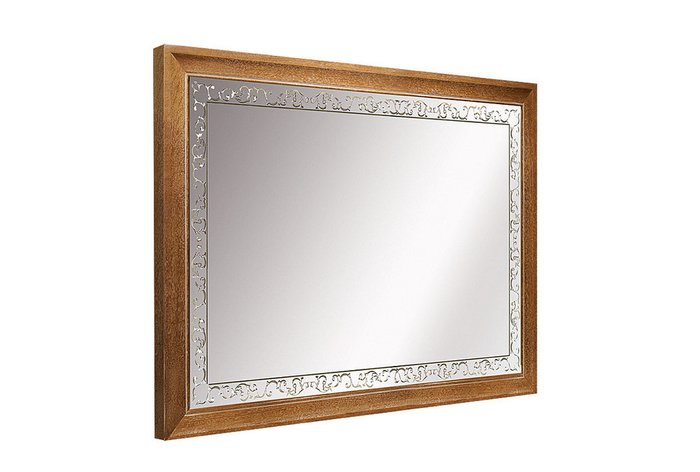 Зеркало настенное Соната коричневого цвета - купить Настенные зеркала по цене 27410.0