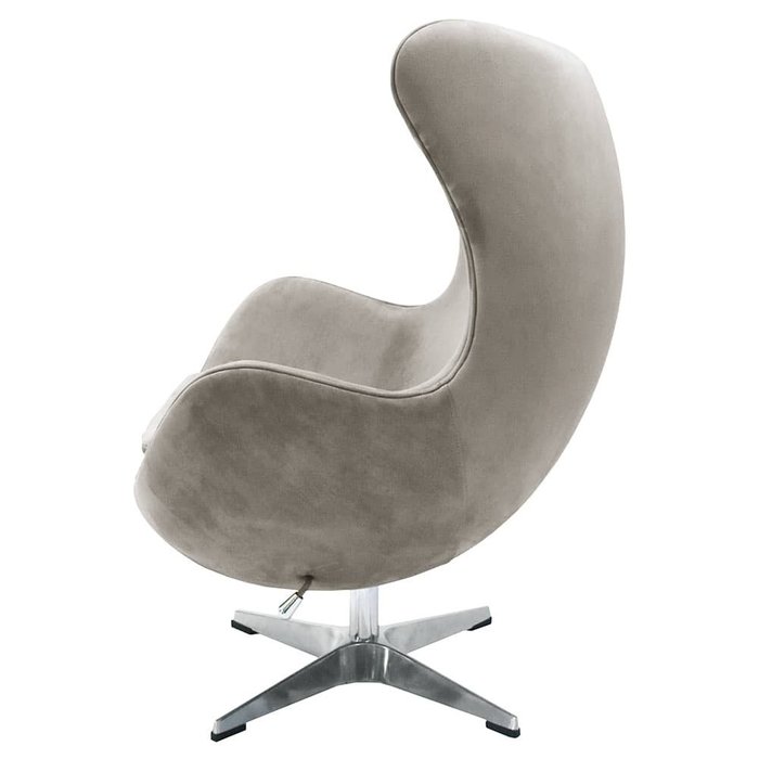 Кресло Egg Style Chair светло-серого цвета - лучшие Интерьерные кресла в INMYROOM