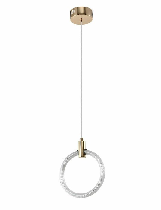 Подвесной светильник Ringer золотого цвета  - купить Подвесные светильники по цене 8750.0