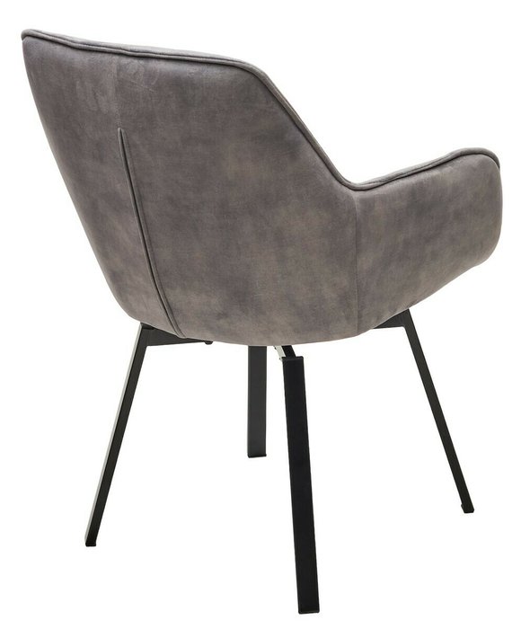 Стул поворотный Maverick серого цвета - лучшие Обеденные стулья в INMYROOM