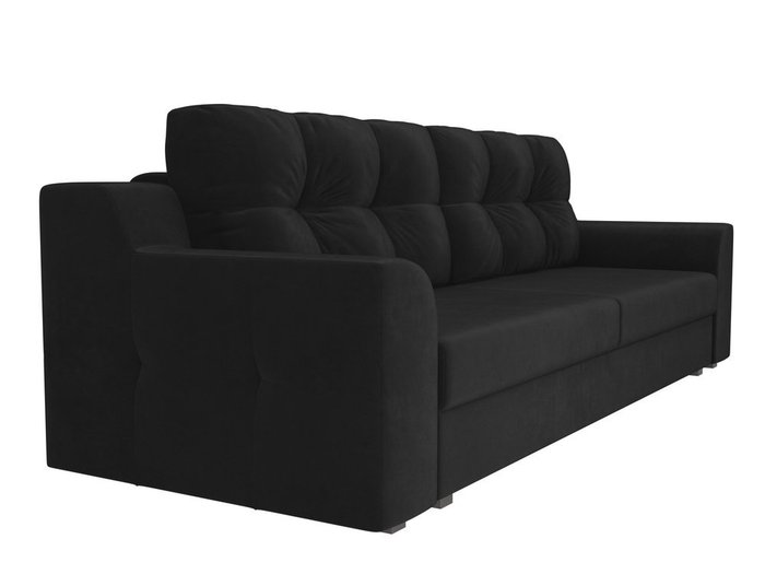 Прямой диван-кровать Сансара черного цвета - лучшие Прямые диваны в INMYROOM