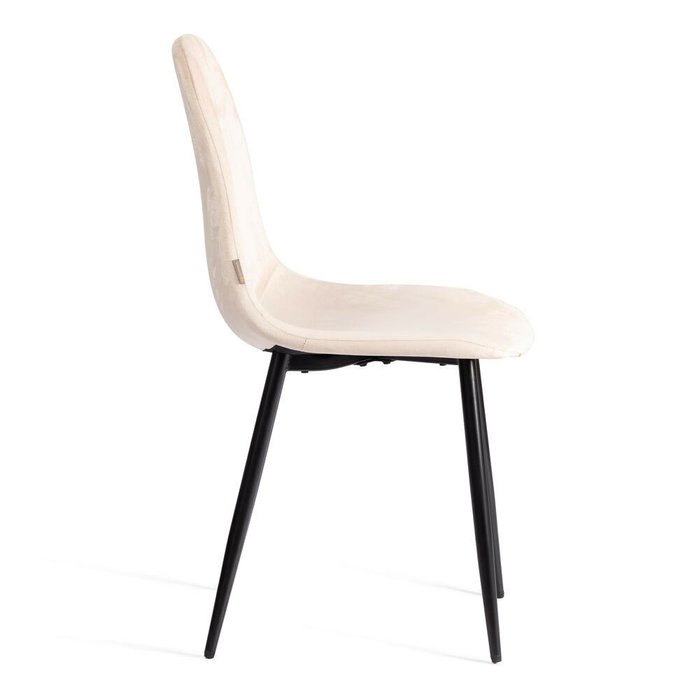Стул Breez кремового цвета с черными ножками - купить Обеденные стулья по цене 2840.0